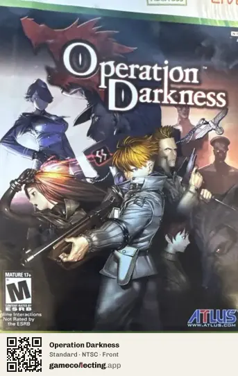 Operation Darkness Xbox 360, NTSC box front