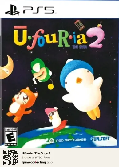 Ufouria: The Saga 2 PlayStation 5, NTSC box front