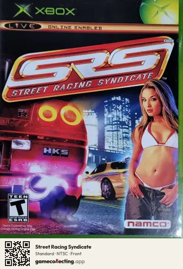 Street Racing Syndicate Xbox, NTSC box front