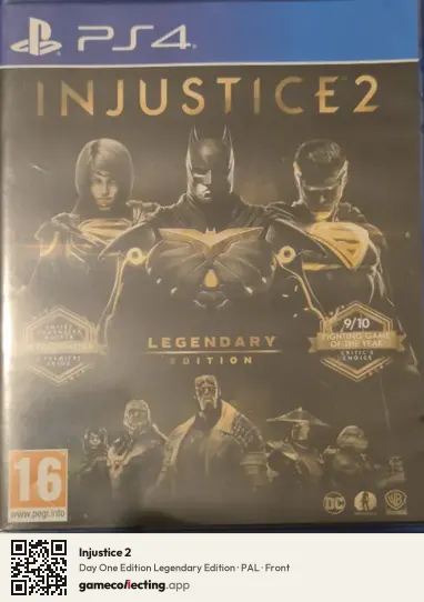 Injustice 2 PlayStation 4, PAL box front