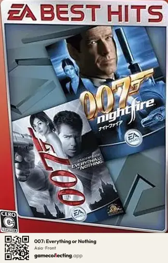 007: Everything or Nothing PlayStation 2, Asia box front