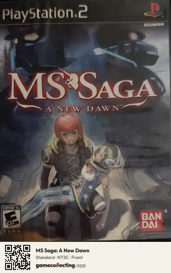 MS Saga: A New Dawn PlayStation 2, NTSC box front