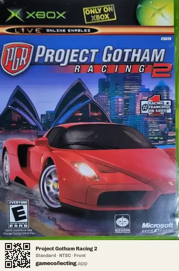 Project Gotham Racing 2 Xbox, NTSC box front