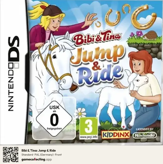 Bibi & Tina: Jump & Ride Nintendo DS, Germany box front