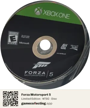 Forza Motorsport 5 Xbox One, NTSC disc