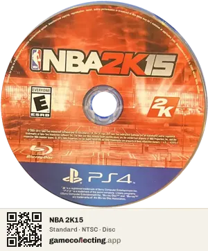 NBA 2K15 PlayStation 4, NTSC disc
