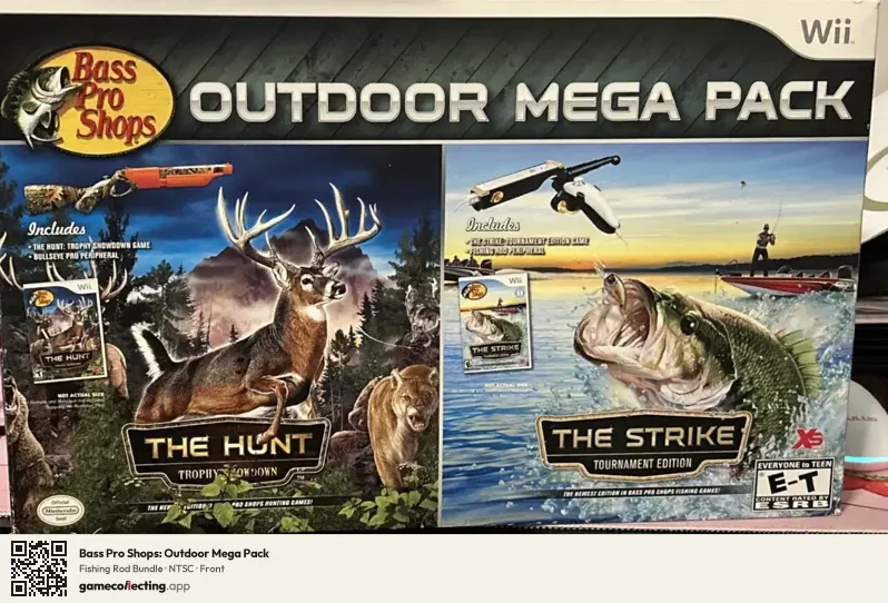 Bass Pro Shops: Outdoor Mega Pack Nintendo Wii, NTSC box front