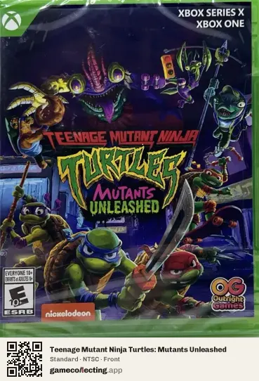 Teenage Mutant Ninja Turtles: Mutants Unleashed Xbox Series X, NTSC box front