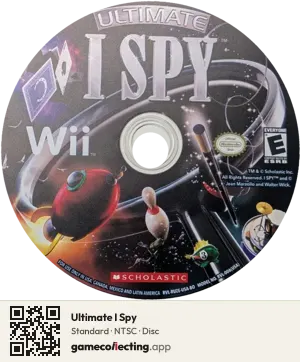 Ultimate I Spy Nintendo Wii, NTSC disc