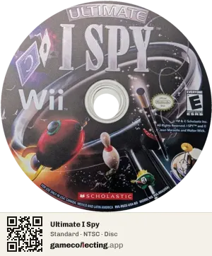 Ultimate I Spy Nintendo Wii, NTSC disc