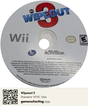 Wipeout 3 Nintendo Wii, NTSC disc