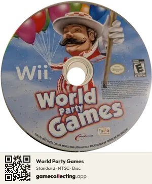 World Party Games Nintendo Wii, NTSC disc