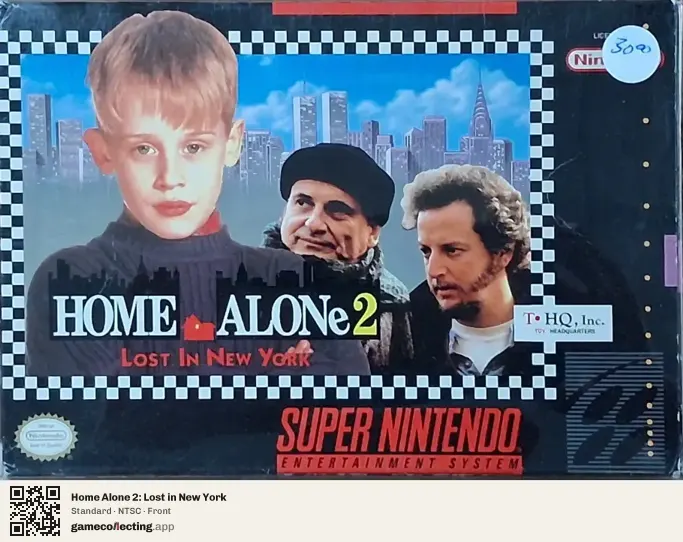Home Alone 2: Lost in New York Super Nintendo Entertainment System, NTSC box front