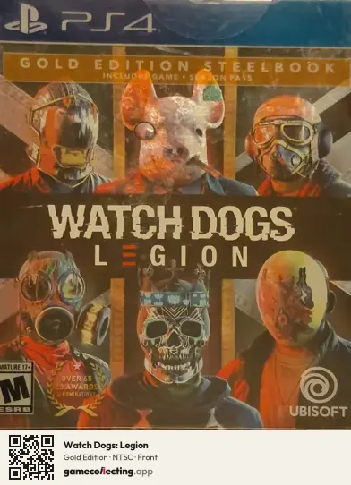 Watch Dogs: Legion PlayStation 4, NTSC box front