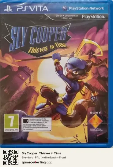 Sly Cooper: Thieves in Time PlayStation Vita, Netherlands box front