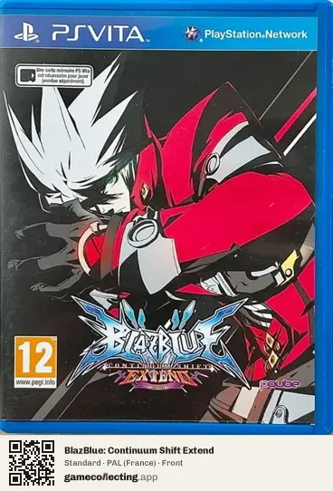 BlazBlue: Continuum Shift Extend PlayStation Vita, France box front