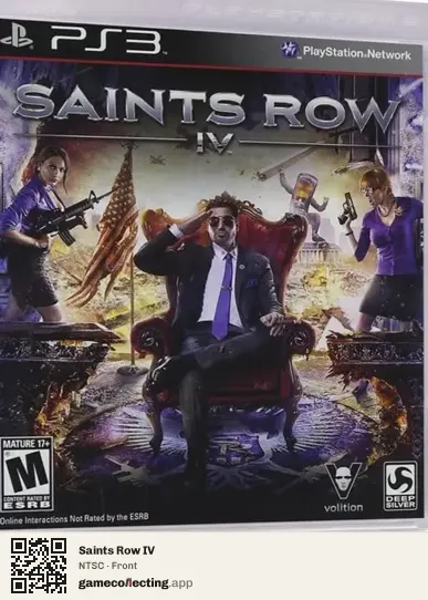 Saints Row IV PlayStation 3, NTSC box front