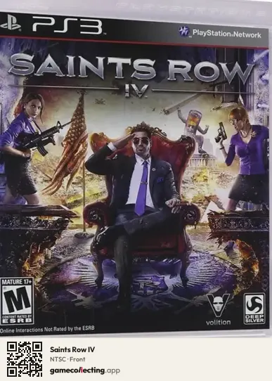 Saints Row IV PlayStation 3, NTSC box front