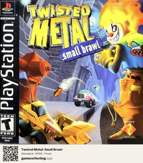 Twisted Metal: Small Brawl PlayStation, NTSC box front