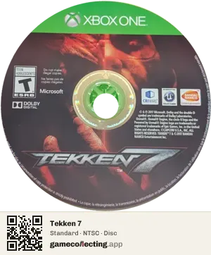 Tekken 7 Xbox One, NTSC disc