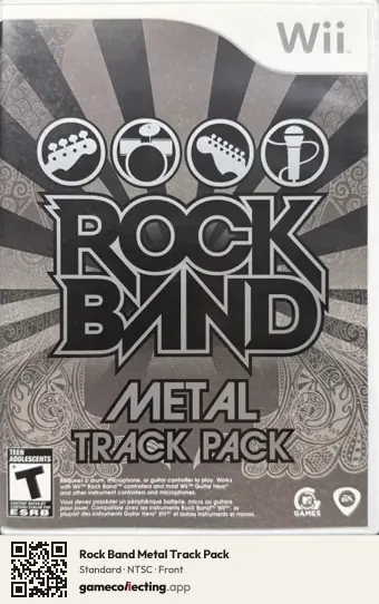 Rock Band Metal Track Pack Nintendo Wii, NTSC box front