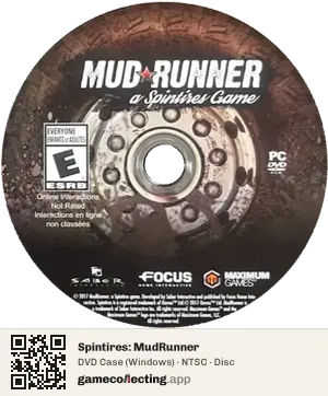 Spintires: MudRunner Computer, NTSC disc