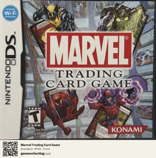 Marvel Trading Card Game Nintendo DS, NTSC box front