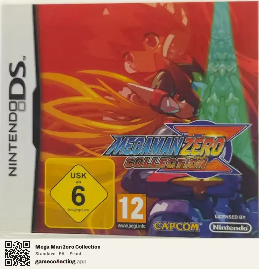 Mega Man Zero Collection Nintendo DS, PAL box front