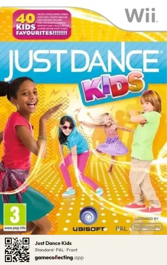 Just Dance Kids Nintendo Wii, PAL box front