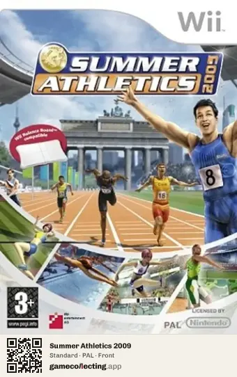 Summer Athletics 2009 Nintendo Wii, PAL box front