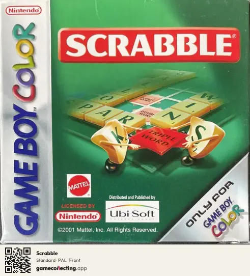 Scrabble Game Boy Color, PAL box front
