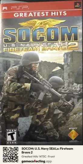 SOCOM: U.S. Navy SEALs: Fireteam Bravo 2 PlayStation Portable, NTSC box front