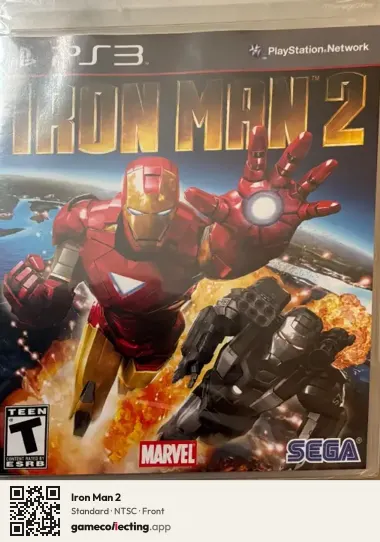 Iron Man 2 PlayStation 3, NTSC box front