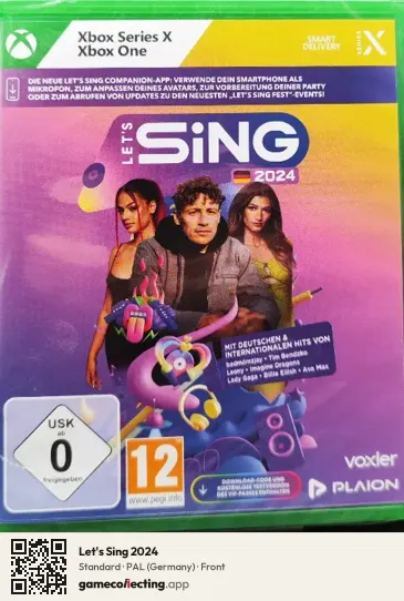 Let's Sing 2024 Xbox Series X, Germany box front