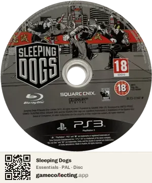 Sleeping Dogs PlayStation 3, PAL disc
