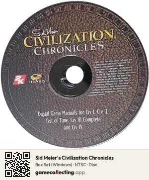 Sid Meier's Civilization Chronicles Computer, NTSC disc