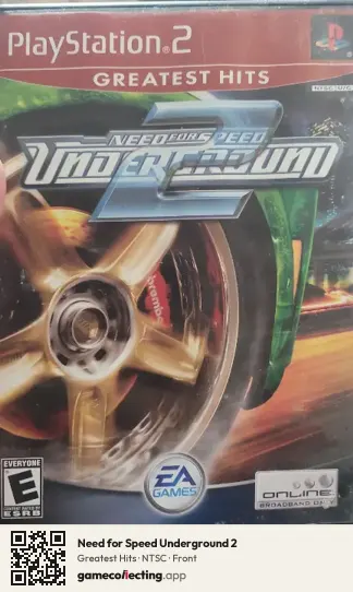 Need for Speed Underground 2 PlayStation 2, NTSC box front