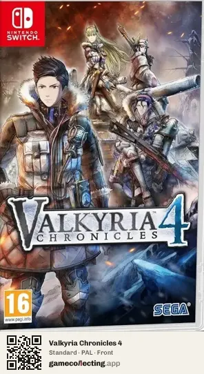 Valkyria Chronicles 4 Nintendo Switch, PAL box front