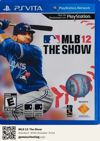 MLB 12: The Show PlayStation Vita, Canada box front