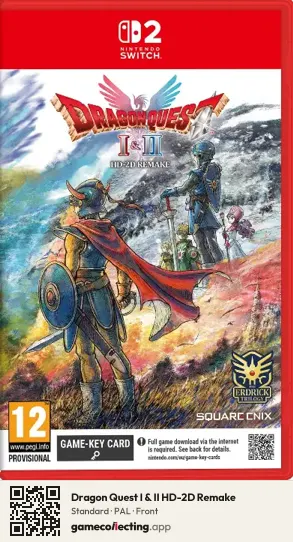 Dragon Quest I & II HD-2D Remake Nintendo Switch 2, PAL box front