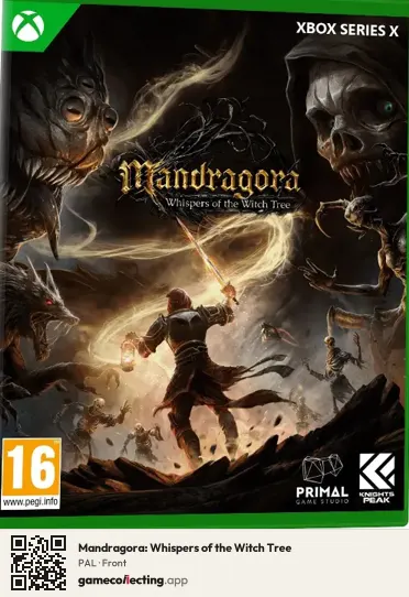 Mandragora: Whispers of the Witch Tree Xbox Series X, PAL box front