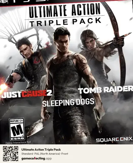 Ultimate Action Triple Pack PlayStation 3, North America box front