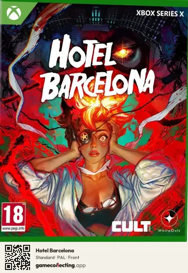 Hotel Barcelona Xbox Series X, PAL box front