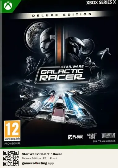 Star Wars: Galactic Racer Xbox Series X, PAL box front