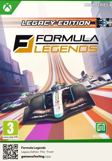 Formula Legends Xbox Series X, PAL box front
