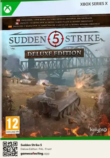Sudden Strike 5 Xbox Series X, PAL box front