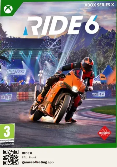 RIDE 6 Xbox Series X, PAL box front