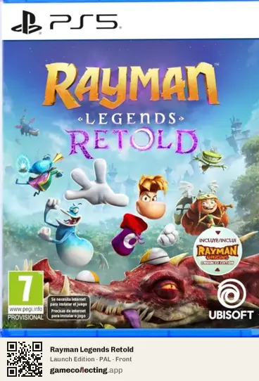 Rayman Legends Retold PlayStation 5, PAL box front