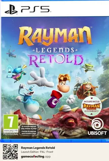 Rayman Legends Retold PlayStation 5, PAL box front