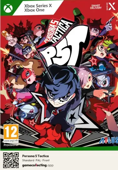 Persona 5 Tactica Xbox Series X, PAL box front